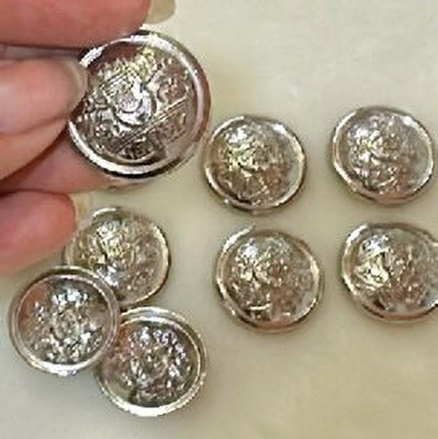 Classical coat buttons Metal Buttons(Pack of 10)
