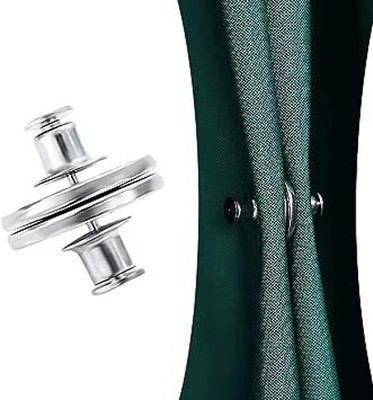 GVJ TRADERS Magnetic Curtain Close Buckle Nail Free Button Metal Buttons Metal Buttons(Pack of 1)