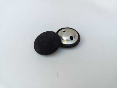 Swag Enterprises Fabric Black Button 6pc Fabric Buttons(Pack of 3)