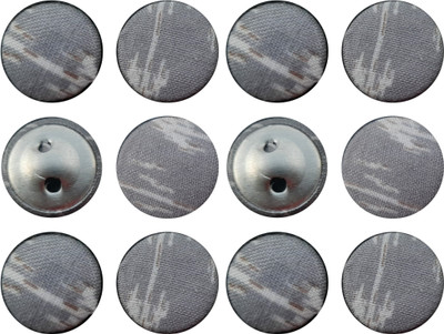 My Little Princess MLP-HM-FB020(B*12) Fabric, Metal Buttons(Pack of 12)