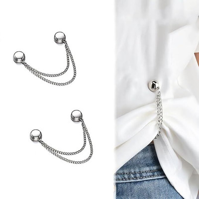 Advika Magnetic Clothing Clips, Brass Buttons(Pack of 2)