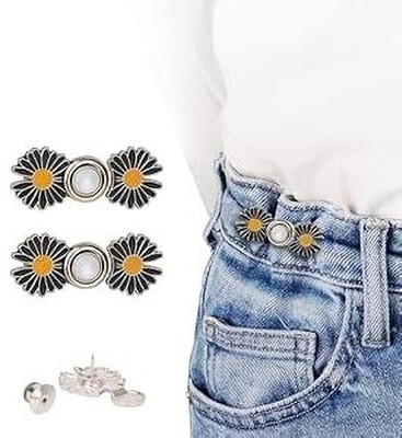 Sundariyana Adjustable Jeans Button Pins Metal Buttons (Pack of 2) Metal Buttons(Pack of 2)