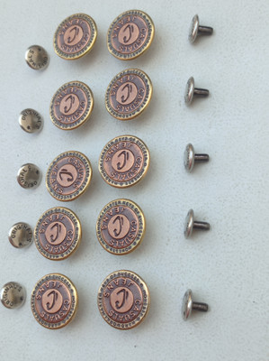 Togline 10 CASUALS METAL JEANS BUTTONS Metal Buttons(Pack of 10)