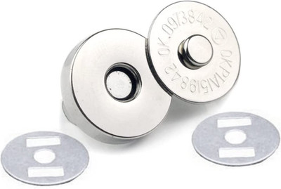 Vikurajas Magnet Buttons Magnetic Clasps Snaps Fasteners For Bags Clothes Phurse Metal Buttons(Pack of 10)