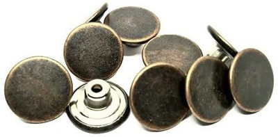 REENA Metal Copper Buttons 20 mm Diameter snap on no sew Bronze Buttons for Jeans Jackets etc. Bronze Finish (Plain Copper 20mm Big, 10 Pieces Set).Copper Metal Buttons(Pack of 10) REENA Metal Copper Buttons 20 mm Diameter snap on no sew Bronze Buttons for Jeans Jackets etc. Bronze Finish (Plain Copper 20mm Big, 10 Pieces Set).Copper Metal Buttons(Pack of 10)
