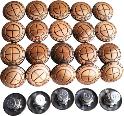 TLO JEANS BUTTONS Rotating Buttons For Men Brass Buttons(Pack of 20)