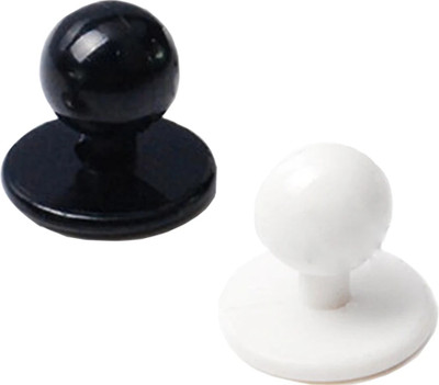 Vikurajas Chef Coat Removable Buttons Black & White Plastic Buttons(Pack of 24)