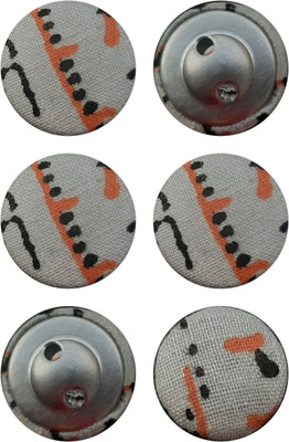 My Little Princess MLP-HM-FB022(B*6) Fabric, Metal Buttons(Pack of 6)