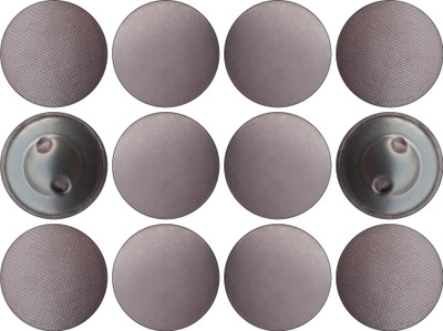 My Little Princess MLP-HM-FB024(B*12) Fabric, Metal Buttons(Pack of 12)