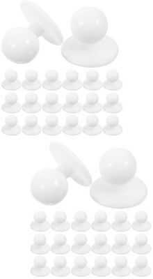 nts White Chef Coat Button For Professional Uniform & Casual Wear( Pack Of 40) Nylon Buttons(Pack of 40)
