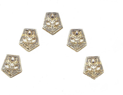Mohan Shoppe WBTN0201D Brass Buttons(Pack of 5)