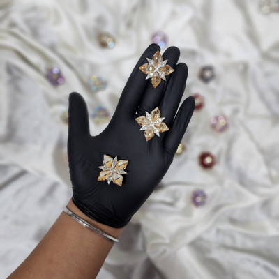 Mohan Shoppe WBTN0362E Metal Buttons(Pack of 3)