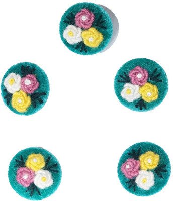 Mohan Shoppe WBTN00290G Brass Buttons(Pack of 5)