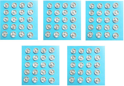 Kunfaya 100 Pcs Metal Snap Fasteners Press Studs Buttons Metal Buttons(Pack of 100)