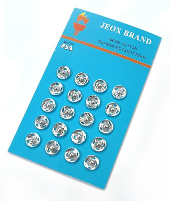 Gemsy Snap Button fastener, Press button, Metal Button for Men Shirt, Fabric Buttons(Pack of 40)