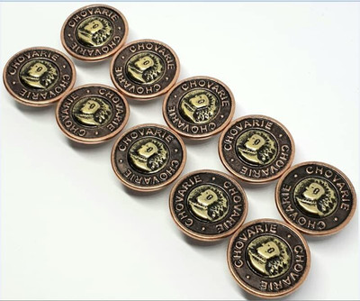 PMW Chovarie Copper Jeans Full Size 10 pcJeans Button Pack of 10 Stone Buttons(Pack of 10)