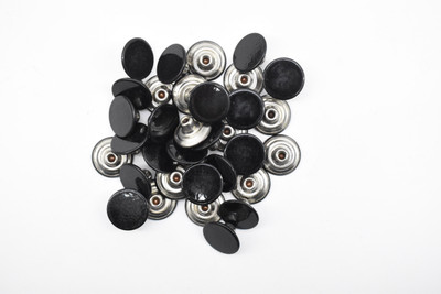 Hunny - Bunch Premium Quality Replacement metal Jeans Button pack 10 pcs Set Black Metal Buttons(Pack of 10)