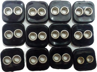 nts Black Eyelet Buttons With Two wholes(24 Pcs) Nylon Buttons(Pack of 24)