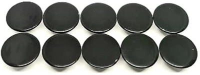REENA Black Metal Buttons 17mm Diameter snap on no sew Buttons for Jeans Jackets etc. Metal Buttons(Pack of 10)