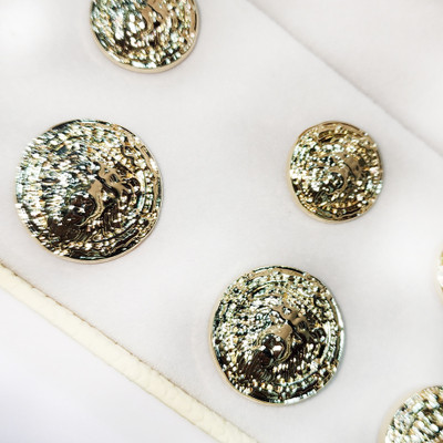 Mohan Shoppe MCNTN0148 Metal Buttons(Pack of 12)