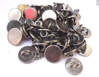 greengrow Metal Buttons 1 Holes, Metal shank Buttons for Sewing 1 CM 10 mm Metal Buttons(Pack of 20)