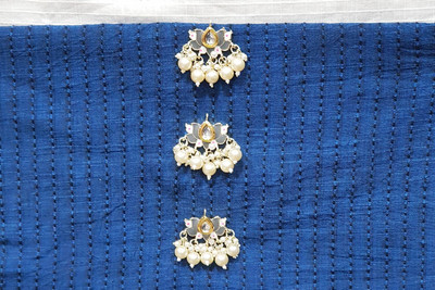 Mohan Shoppe WBTN00285C Brass Buttons(Pack of 3)
