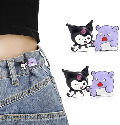 primetreads 2pcs cat jeans pin Metal Buttons(Pack of 2)