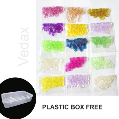 VedaX Multicolour Buttons Plastic Buttons(Pack of 500)