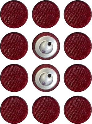 My Little Princess MLP-HM-FB010(Small-12) Metal, Velvet Buttons(Pack of 12)