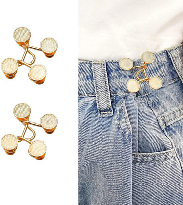 Varni Creation GOLD BUTTON PCS 2 Metal Buttons(Pack of 2)