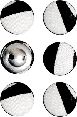 My Little Princess MLP-HM-FB005A Metal, Fabric Buttons(Pack of 6)