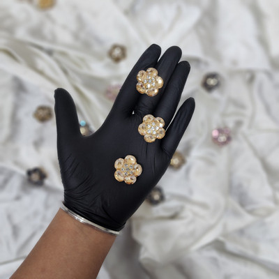 Mohan Shoppe WBTN0363C Metal Buttons(Pack of 3)