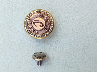 Togline 50 CASUALS METAL JEANS BUTTONS Metal Buttons(Pack of 50)