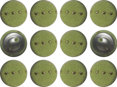 My Little Princess MLP-HM-FB030(S*12) Metal, Polyester Buttons(Pack of 12)