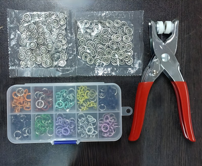 SARVASHVATRENDS 200pc Thickened Snap Fasteners Kit, Snap Fastener Plier, Snap Button Fastener Metal Buttons(Pack of 200)