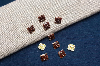 Mohan Shoppe WBTN0254B Brass Buttons(Pack of 10)