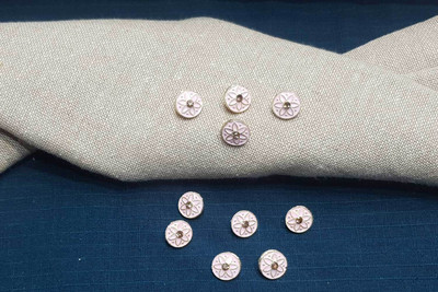 Mohan Shoppe WBTN0256I Metal Buttons(Pack of 10)