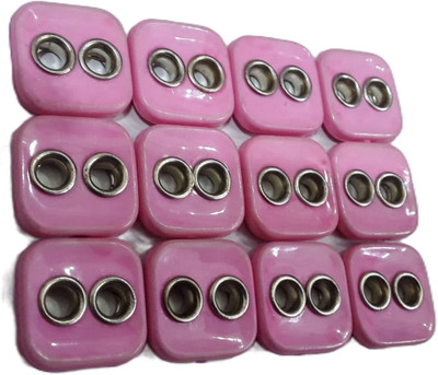 nts Pink Eyelet buttons with Two Holes(24 Pcs) Nylon Buttons(Pack of 24)