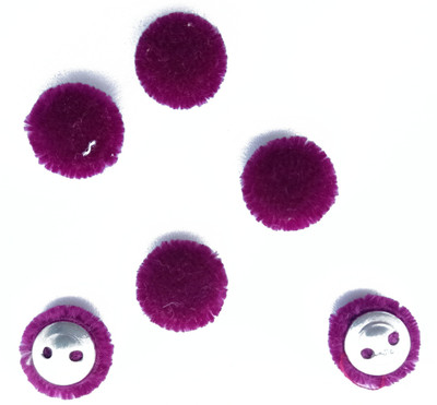 My Little Princess MLP-HM-FB002A Fabric, Metal Buttons(Pack of 6)