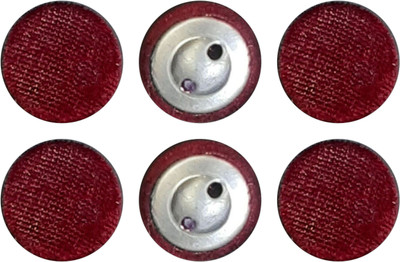 My Little Princess MLP-HM-FB010*06(Big) Metal, Velvet Buttons(Pack of 6)