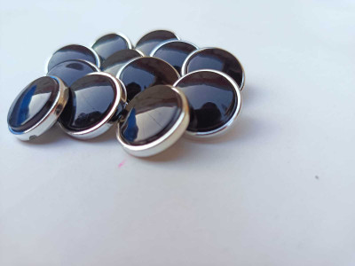 Swag Enterprises RAINBOW-BUTTON-BIG-BLACK-12PC Plastic Buttons(Pack of 8)