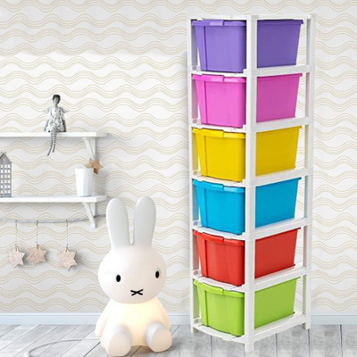 OINOZ Plastic Free Standing Cabinet(Finish Color - MULTI, Pre-assembled)