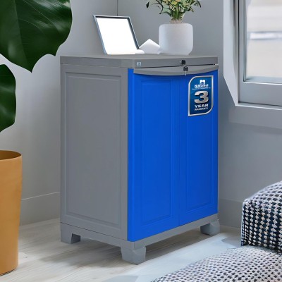 Nilkamal Freedom Small 1 (FS1) Plastic Free Standing Chest of Drawers(Finish Color - Deep Blue & Grey, DIY(Do-It-Yourself))