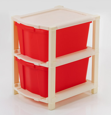 Vallaree BIG 2 LAYER RED Drawer Divider(Plastic)