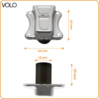 Volo Furniture Cupbord Lock for Drawers and cabinets( BLACK 20MM) Keyed Cam Lock(Pack of 1)