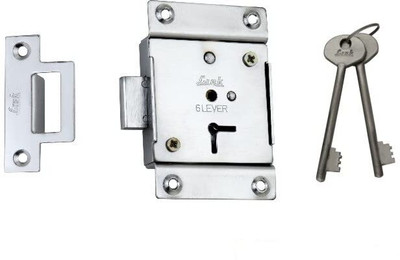 Link Cupboard Lock and Drawer Lock Chrome Polished 85mm Cylinder 802 Rev-A-Lock Cabinet Security System(Pack of 1)
