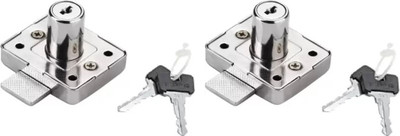 Bonus Multipurpose Lever Tumbler Lock Square 30MM (Pack of 2) Chest/Lid Lock(Pack of 2)