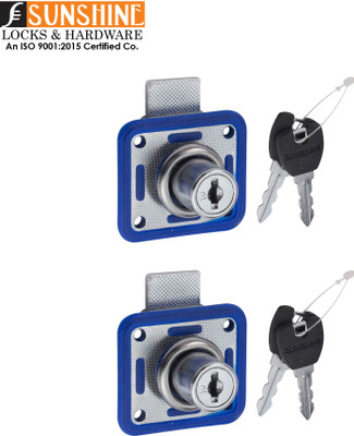 SUNSHINE SMPL-BLUE-P2 Chest/Lid Lock (Pack of 2) Rev-A-Lock Cabinet Security System(Pack of 2)