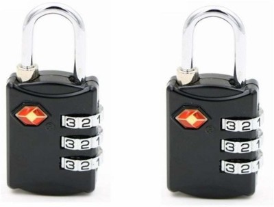 JGG Jain Gift Gallery Metal Luggage Lock (Set of 2) Lock(Black)