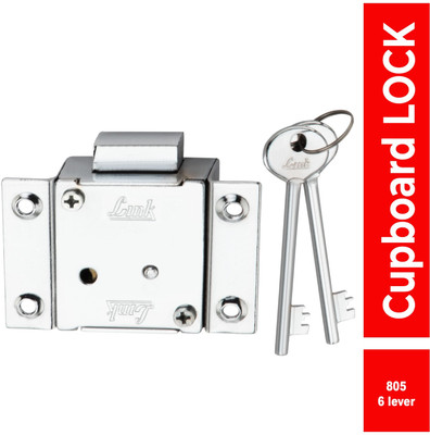 Link Universal Drawer & Cupboard Lock 65mm Cylinder | 6 Levers | 805 CBL Rev-A-Lock Cabinet Security System(Pack of 1)